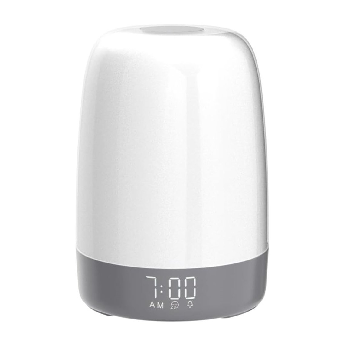 TOVBMUP Lichtwekker - Wekker - Wake Up Light - Digitale Wekker met Lamp - Natuurgeluiden - Slaapkamer - Snooze Functie - Zilver