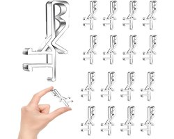 16 stuks transparante kunststof clips voor jaloezieën, reparatieclips voor horizontale en verticale jaloezieën, eenvoudig te installeren en