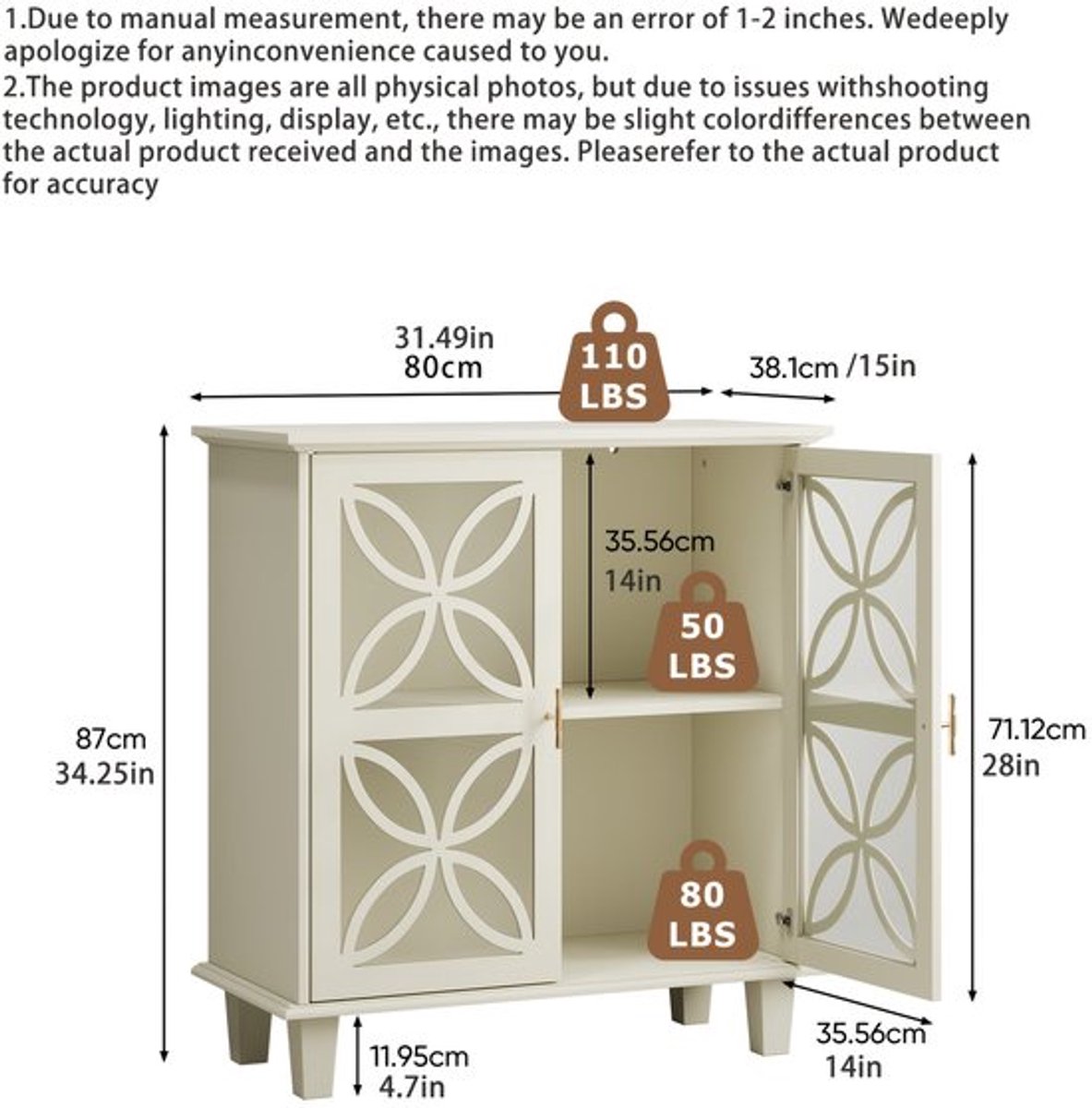 Badkamerkast – Badkamermeubel – Kolomkast – Opbergkast – Vrijstaande Kast – Vintage Stijl 