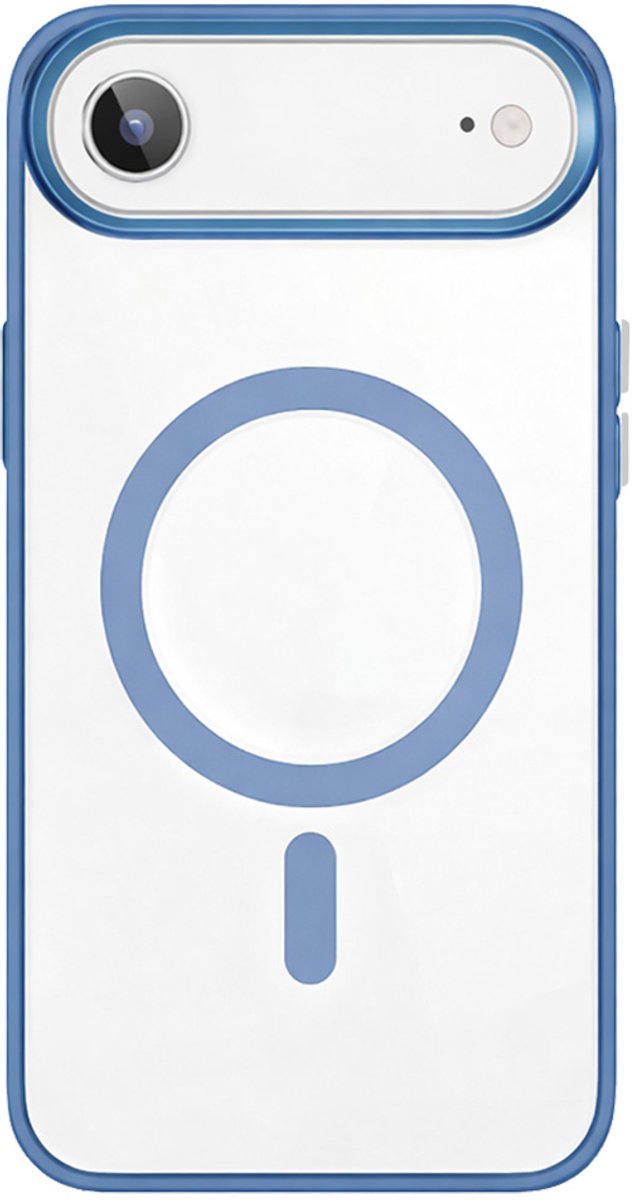 Jaym, Hoesje Geschikt Voor iPhone Air MagSafe Bumper met Versterkte Hoeken, Blauw