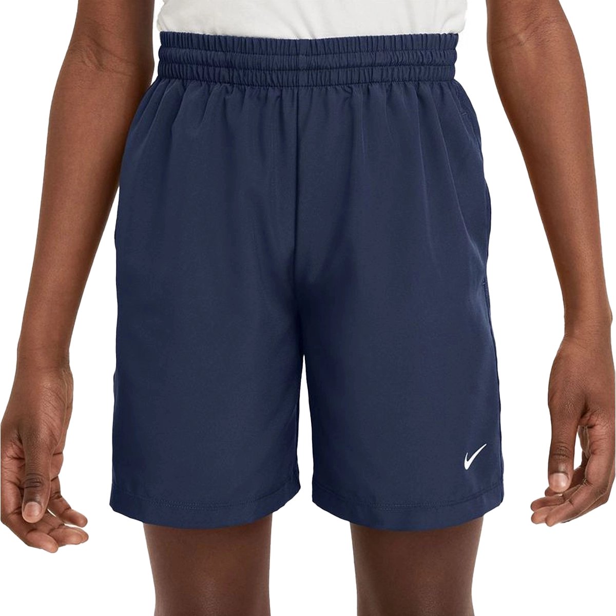Nike b nk df multi wvn short in de kleur marine. Blauw
