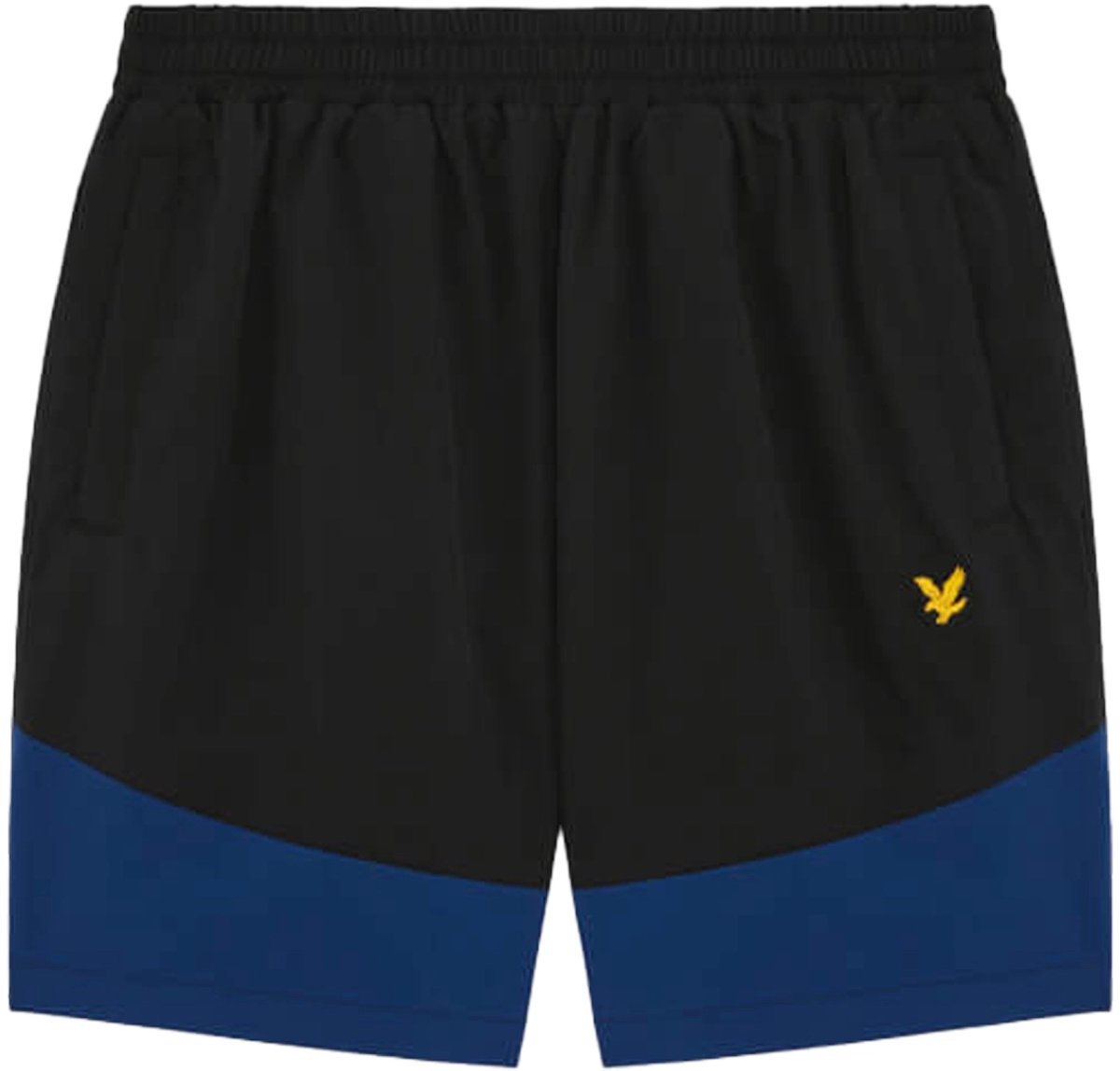 Lyle & scott panelled short in de kleur zwart.