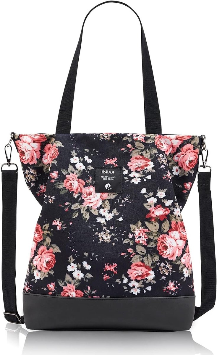 Grote Schoudertas voor Dames van Canvas, Ideaal voor School, Werk, Reizen en Winkelen, Casual Hobo en Crossbody Tas