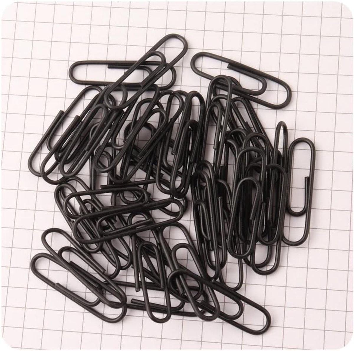 SnelShoppen - Pack van 100 Gekleurde Metalen Paper Clips 28 mm, Kunststof Gecoate Duurzame en Roestbestendige Paperclips voor School en Kantoor