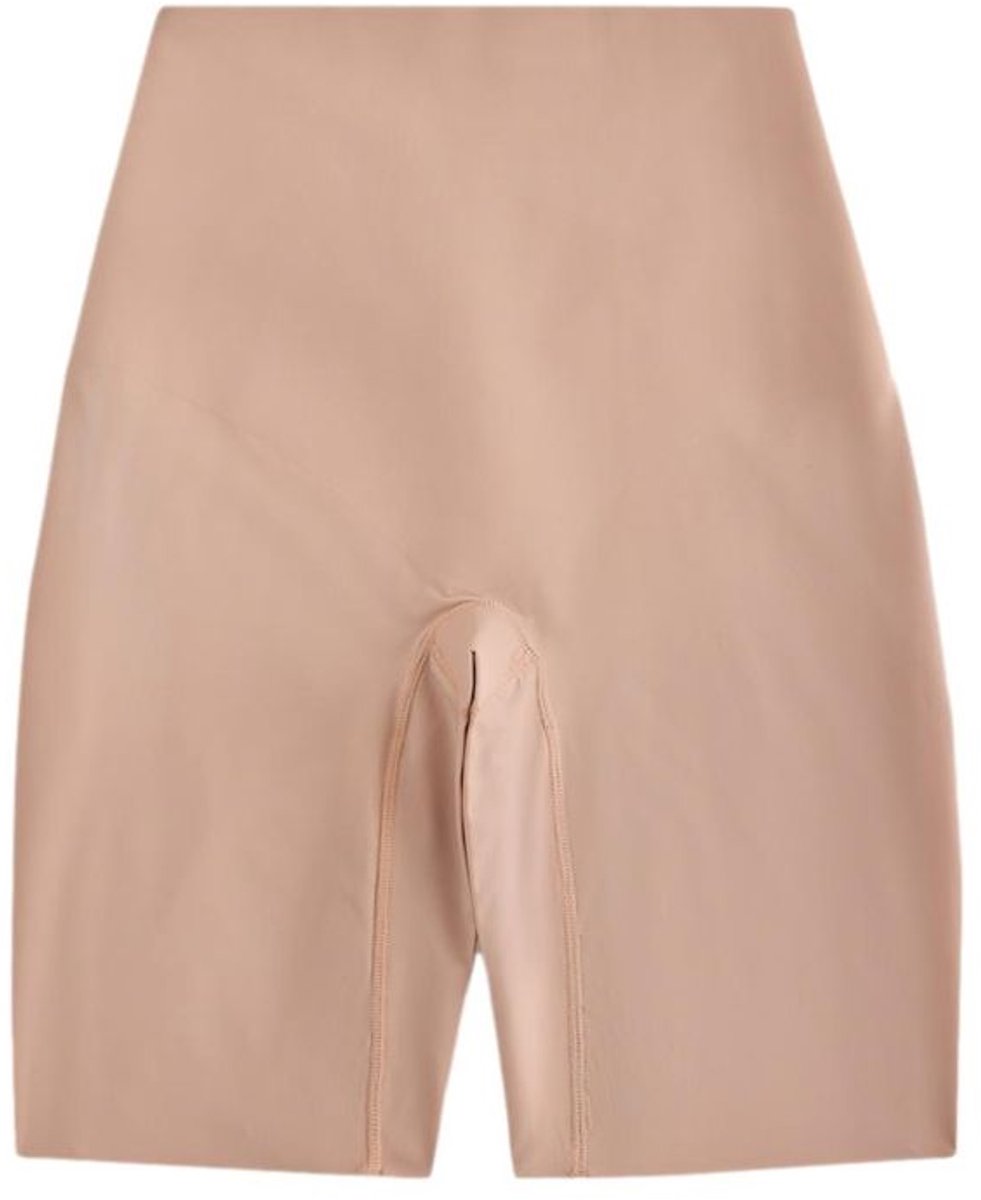 Next - Dames - Hoogwaardige vormgevende buikcorrigerende slip met dijverfraaiende korte pijpjes - Huidkleur