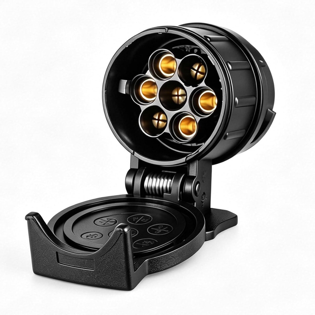 Adapter van 13-polig naar 7-polig voor aanhanger en caravan, 12 V, geschikt voor auto, camper en vrachtwagen, zwart