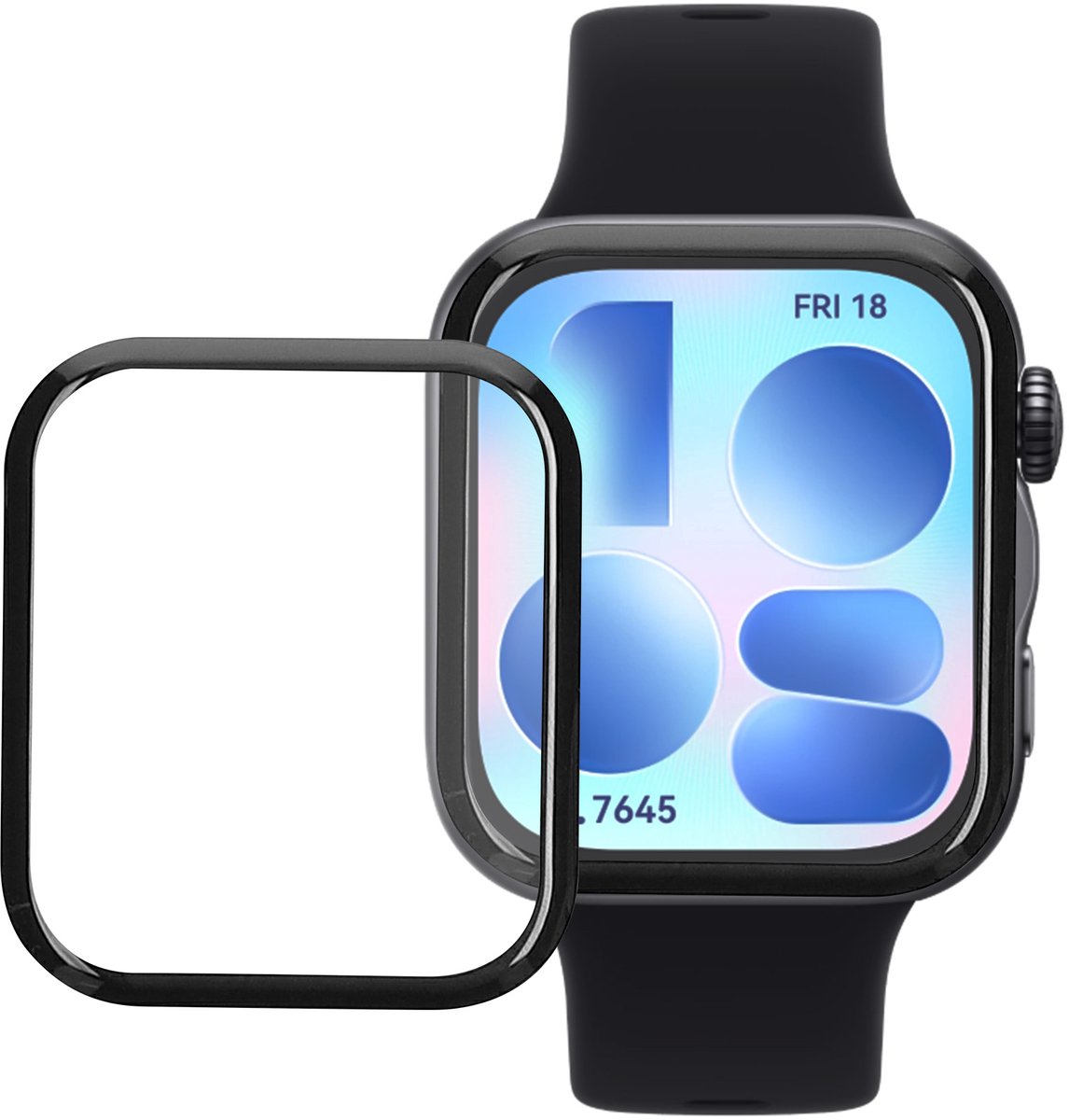 kwmobile Beschermfolie geschikt voor Huawei Watch FIT 5 Schermbeschermer - 2 x screenprotector smartwatch anti kras