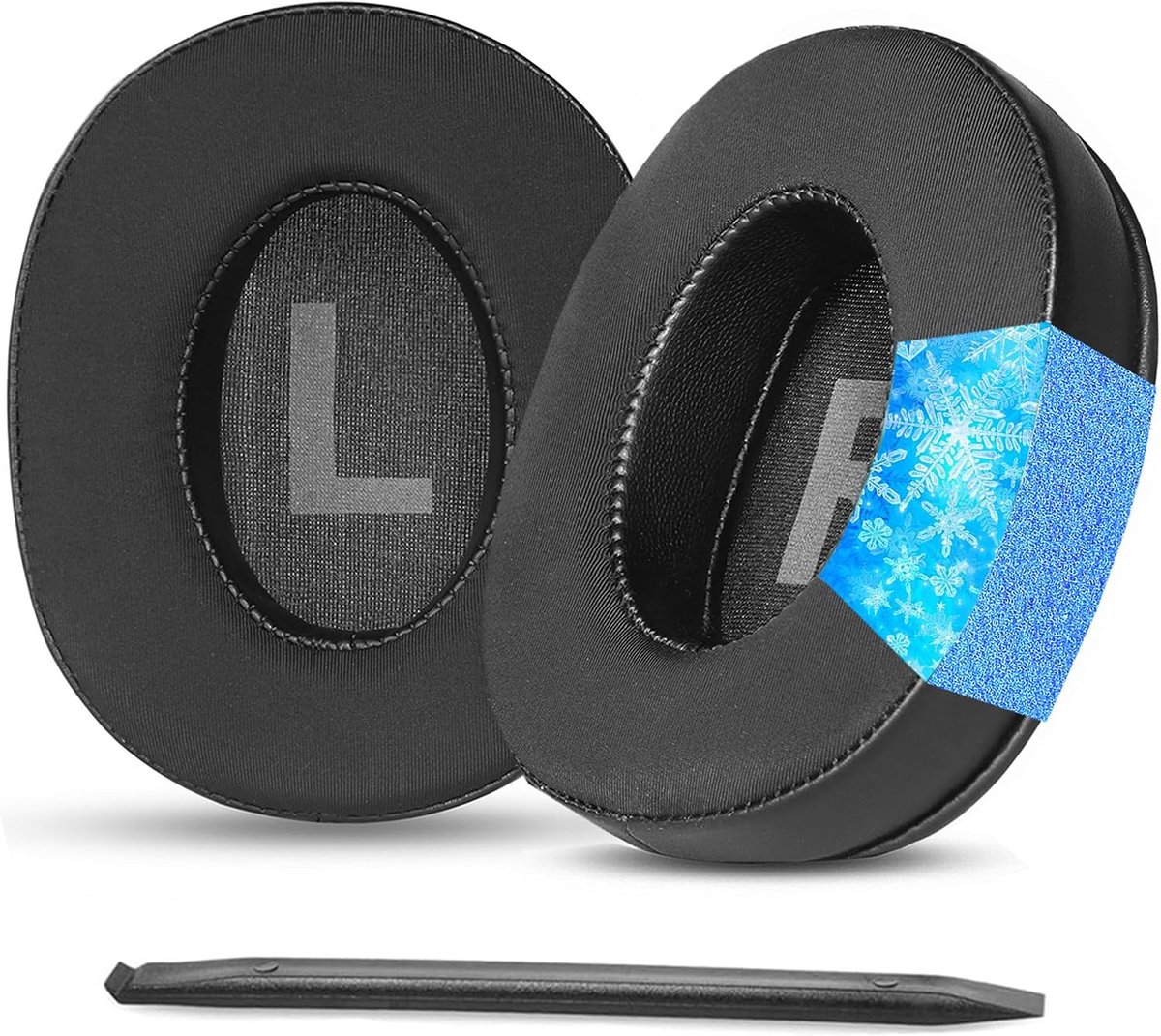 SnelShoppen - Cooling Gel Oorkussens Vervanging voor Gaming Hoofdtelefoon, Ademend Ice Silk Stof, Geluiddempende Schuim, Compatibel met G Pro, G Pro X