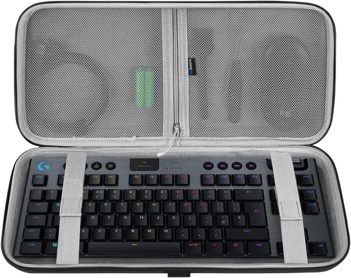 SnelShoppen - Hard Shell Keyboard Case voor 80% TKL Gaming Toetsenborden, Bescherming, Draagtas, Ideaal voor Logitech G915 TKL, G PRO/G PRO X, Extra R