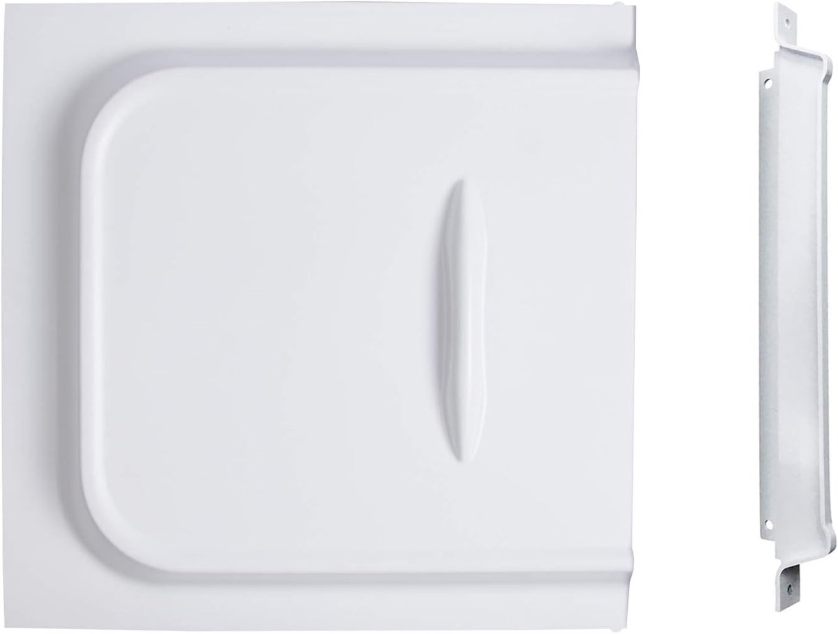 Camper hordeur schuifpaneel - 30,5 cm - wit - met stopper