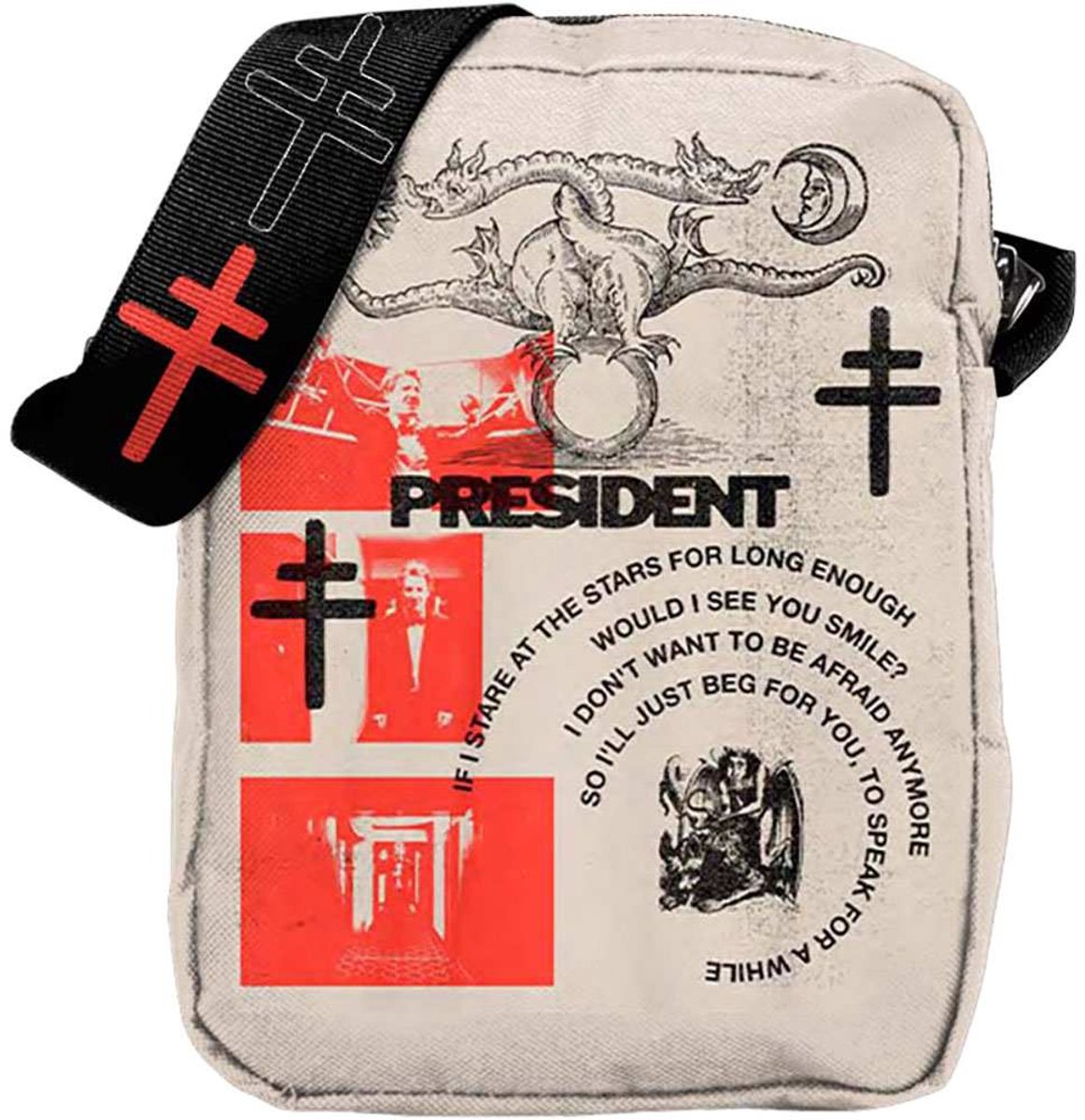 Rocksax President - Dionyus Crossbody tas - Beige