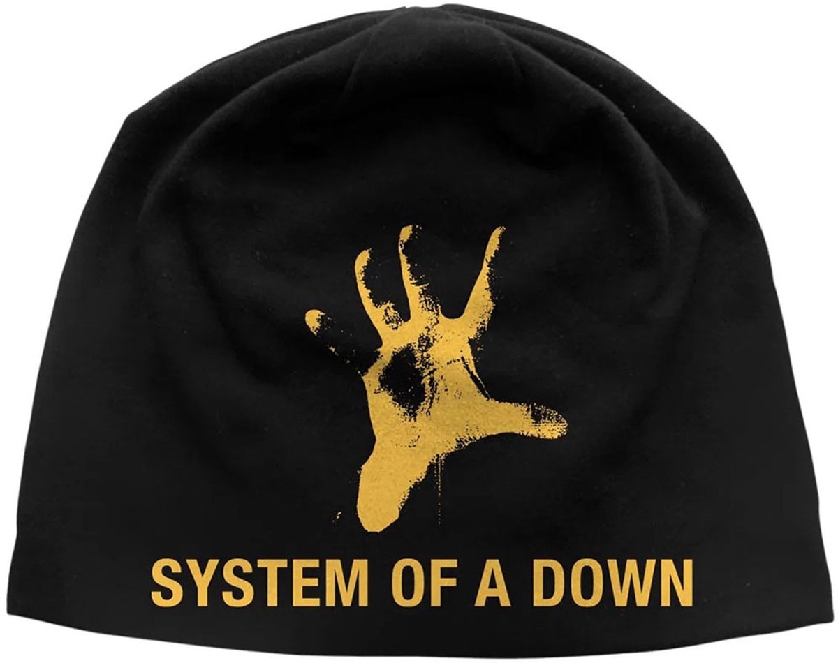 System Of A Down - Hand JD Print Beanie Muts - Zwart