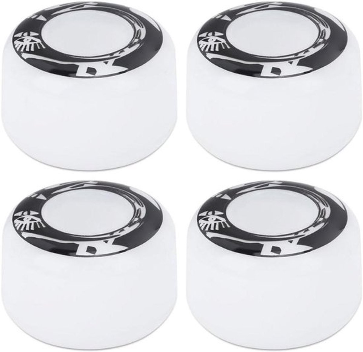 Skateboard wielen set van 4 stuks 50 mm hoog PU materiaal vis design vervangende accessoires voor elektrische scooters