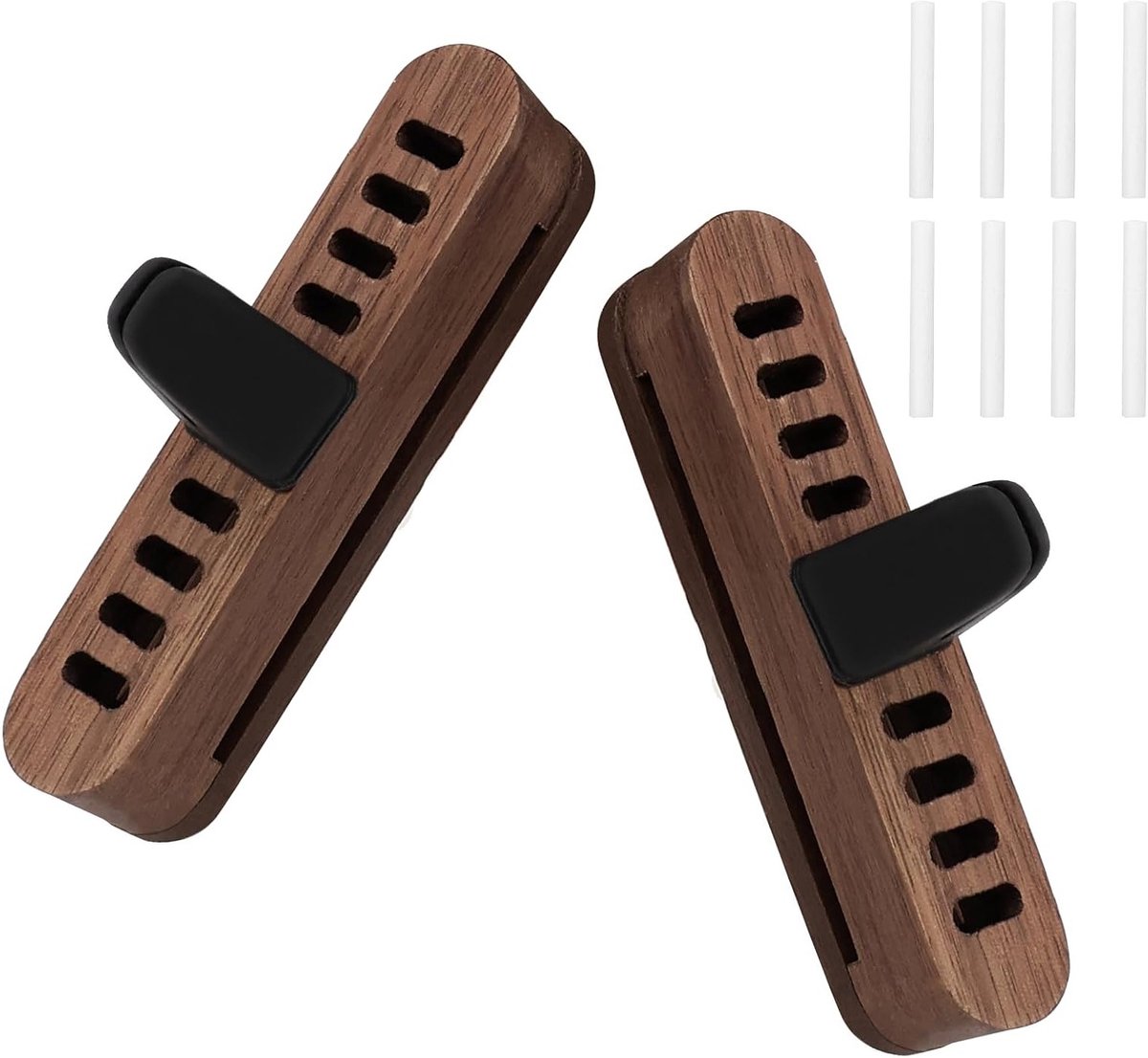 Luchtverfrisser voor auto, 2 stuks geurverspreider, interieur geur, essentiële olie, met 8 navulpads voor langdurige frisheid