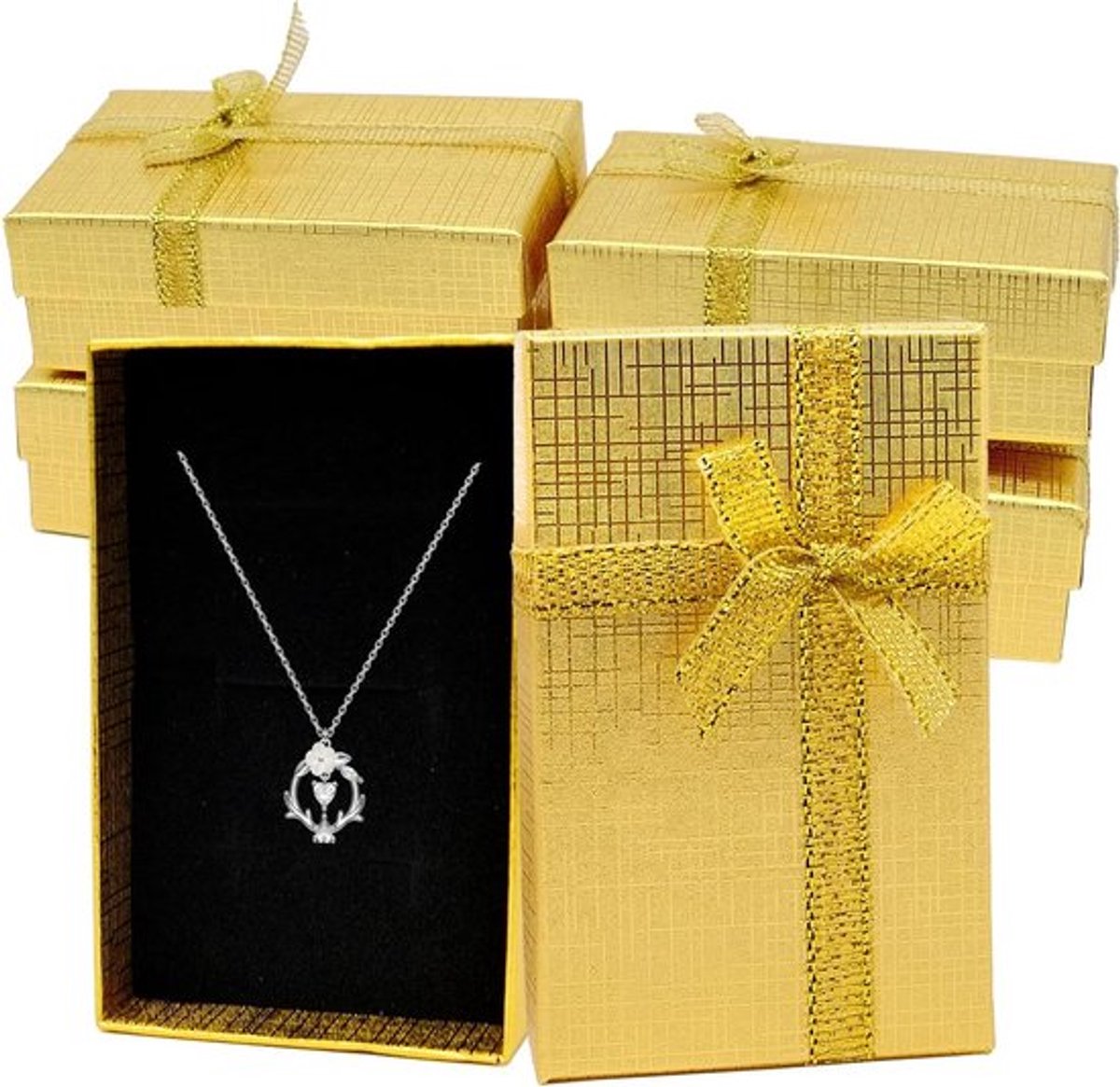 Sieradendoosjes voor oorbellen - Set van 24 stuks - Rechthoekig karton - 8 x 5 x 2,8 cm