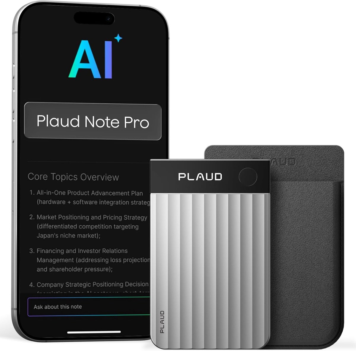 SnelShoppen - Digitale AI Voice Recorder - Spraakrecorder met AI Transcriptie, Samenvattingen en Multimodale Functionaliteiten voor Professionals en T