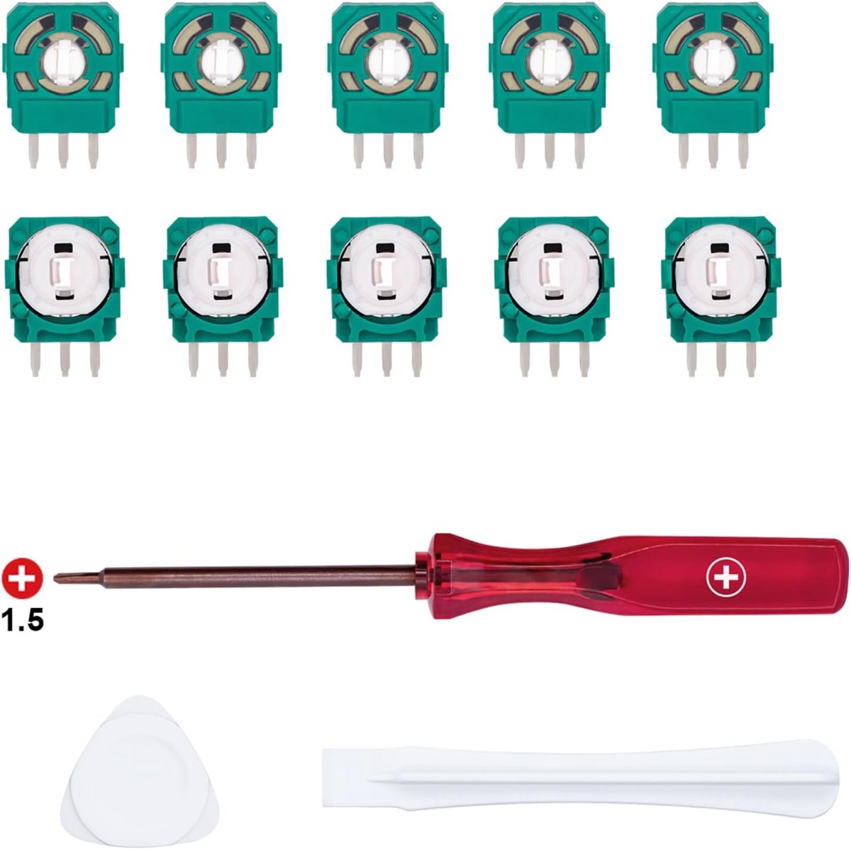 SnelShoppen - 2.3K Potentiometer Trimmer voor PS5 DualSense Controller - Vervangingsset met Compleet Gereedschap - Hoogwaardige Sensor voor Perfecte P
