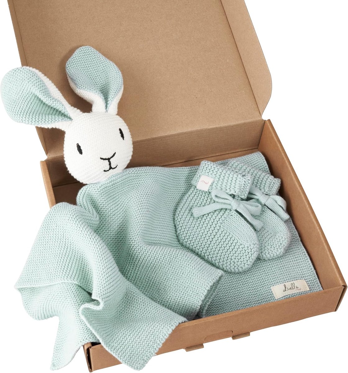 SnelShoppen - Cuddle Blanket met Sokken - 40x40 cm - Pure Organische Katoen - Premium Knitted Velvet - Zacht en Ademend - Oeko-Tex Standard 100 en GOT