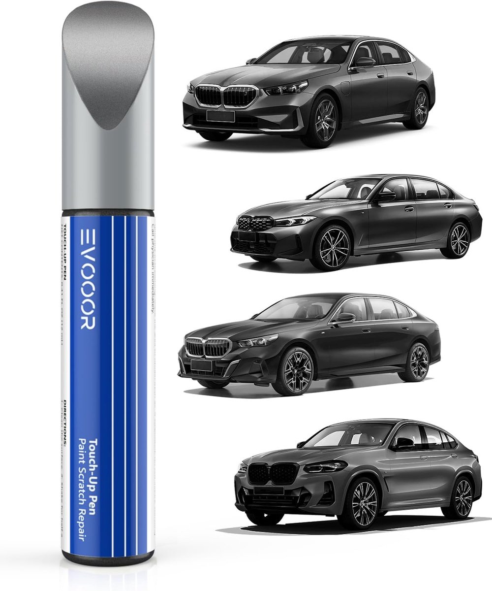 SnelShoppen - Dark graphite metallic auto verf pen voor BMW, krassen herstel, snelle en eenvoudige reparatie oplossing, krasvrij, roestpreventie, kleu