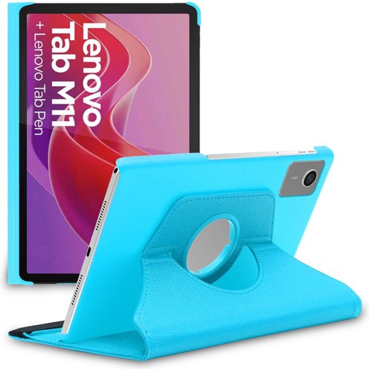 ebestStar - Hoes geschikt voor Lenovo Tab M11, Roterende Etui, Case, 360° Draaibaar hoesje, Blauw