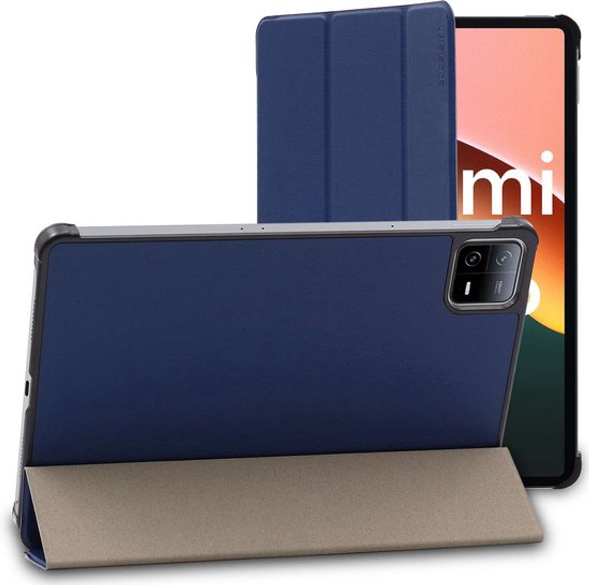 ebestStar - Hoes geschikt voor Xiaomi Pad 6, Pad 6 Pro, Slanke Design PU Lederen Etui, Automatische Slaap/Wake, SmartCase hoesje, Donkerblauw