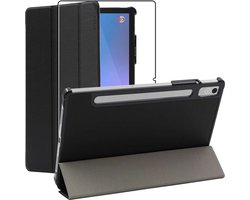 ebestStar - Hoes geschikt voor Lenovo Tab P11 Pro Gen2, Slanke Design PU Lederen Etui, Automatische Slaap/Wake, SmartCase hoesje, Zwart + Gehard Glas