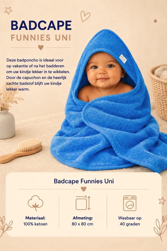 Blijeitje - Luxe 5-delige Babycadeauset Blauw - Kraamcadeau Jongen - Jollein pop - Babyshower Cadeau - Badjas, Babymutsje, Slab, Spuugdoek & Tutdoek — afbeelding 3