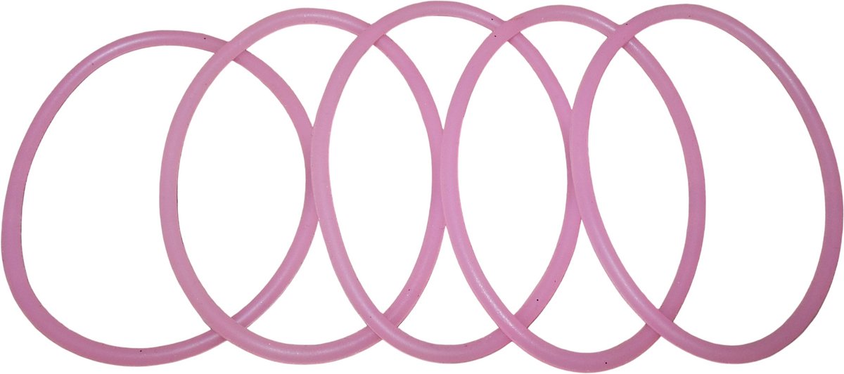 Elastiek rubber roze