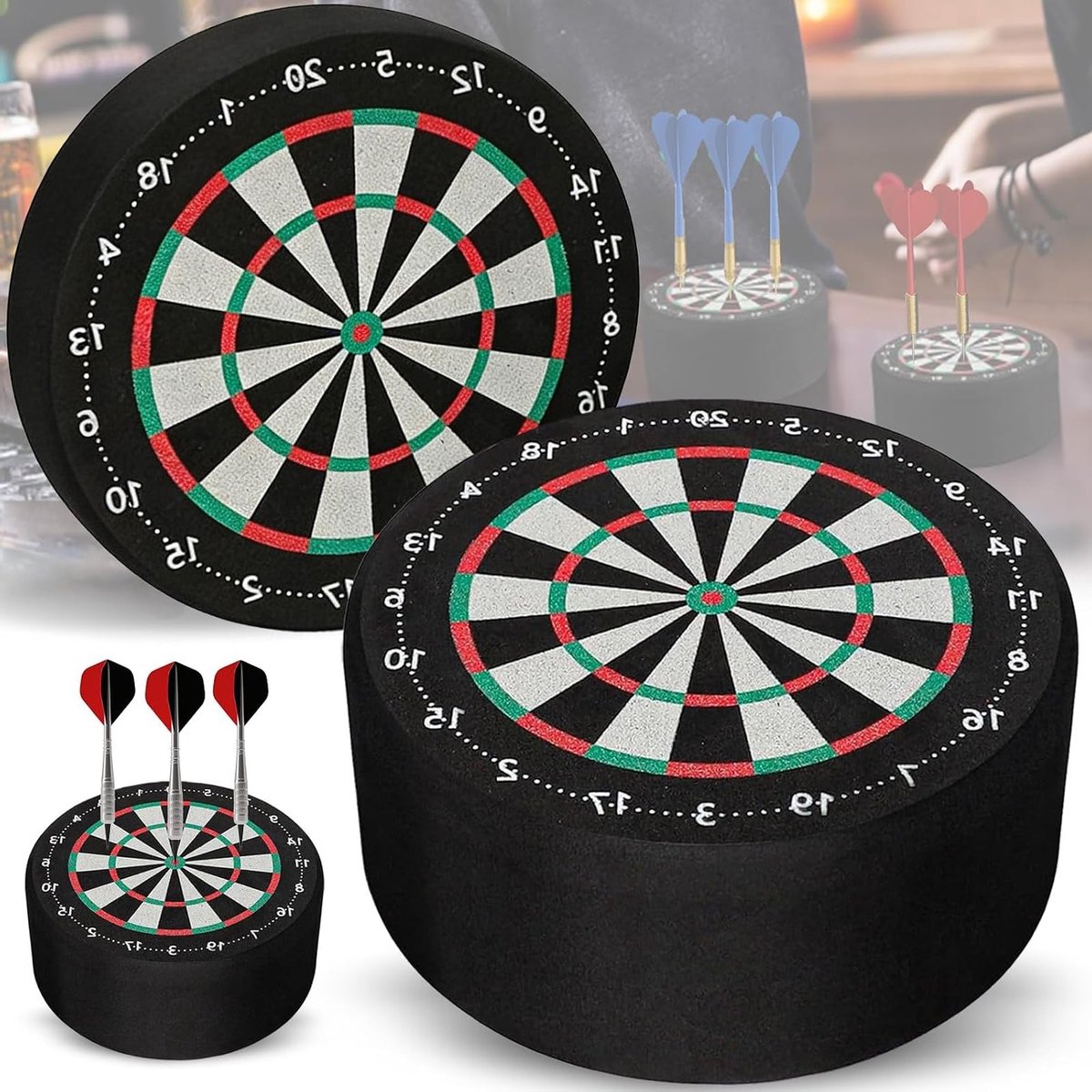 Set van 2 Mini Dart Docks - Ruimtebesparende Dart Docks voor Thuis en Club, Dartbord Accessoires, Compact en Handig