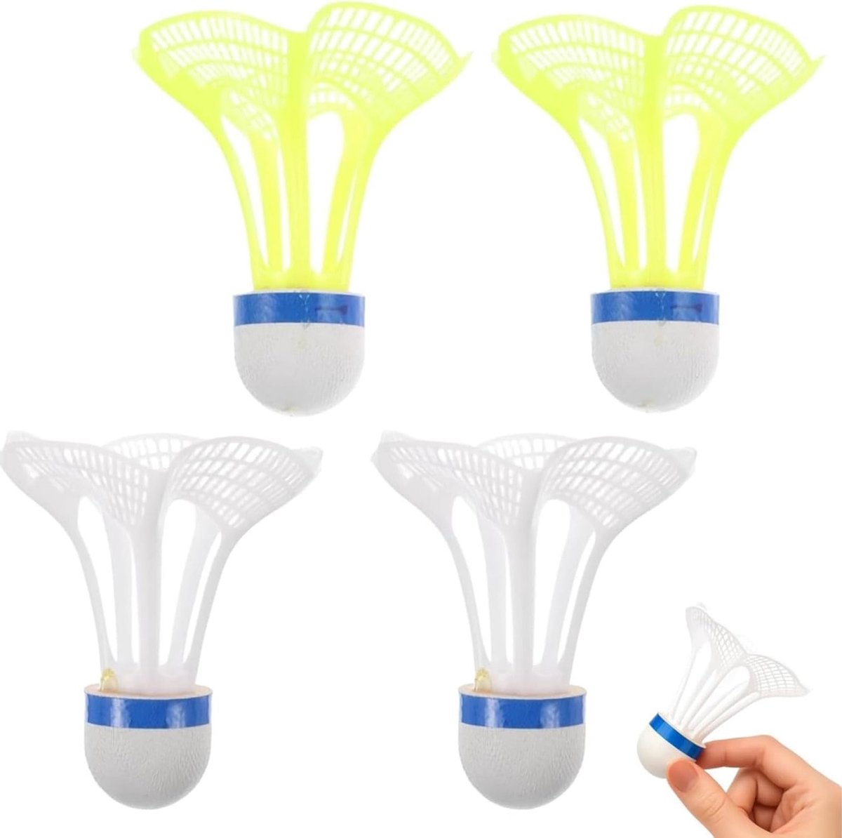 Winddichte badminton shuttlecock voor sporttraining, ideaal voor strand, school en gezinsuitjes, weerbestendig en duurzaam