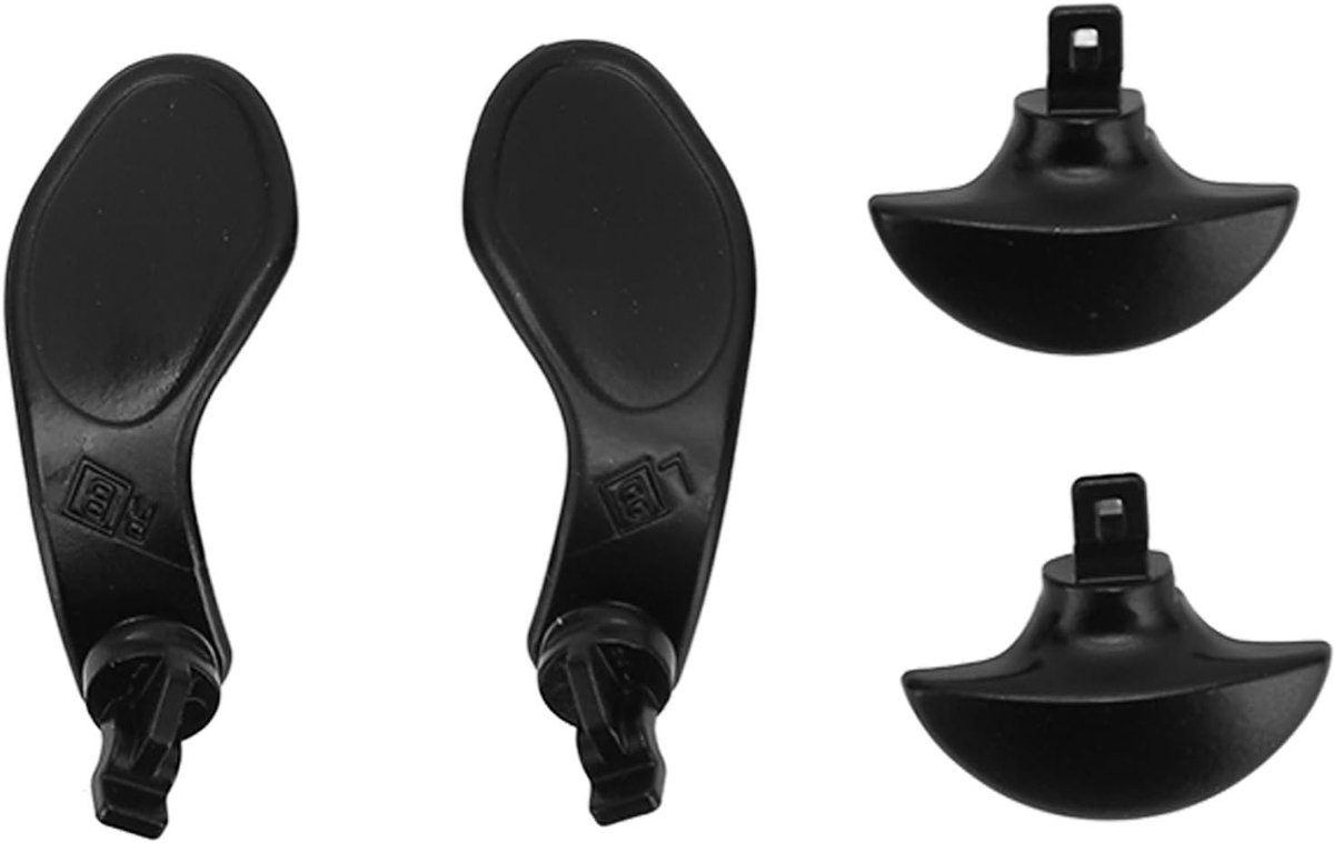 SnelShoppen - 4Pcs Metaal Peddels, RVS Game Controller Achter Peddels, Professionele Vervangende Achter Haar Trigger Locks voor PS5 Edge Controller (Z