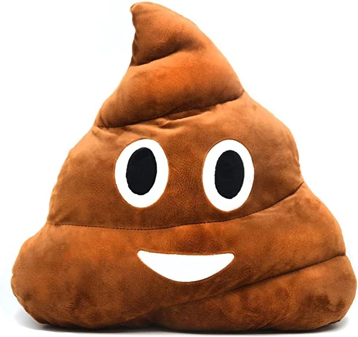 SnelShoppen - Poep Pluche Kussen Rond Driehoek Emotie Kussen Schattige Decoratieve Gevuld Speelgoed Bruin Cadeau voor Kinderen en Vrienden