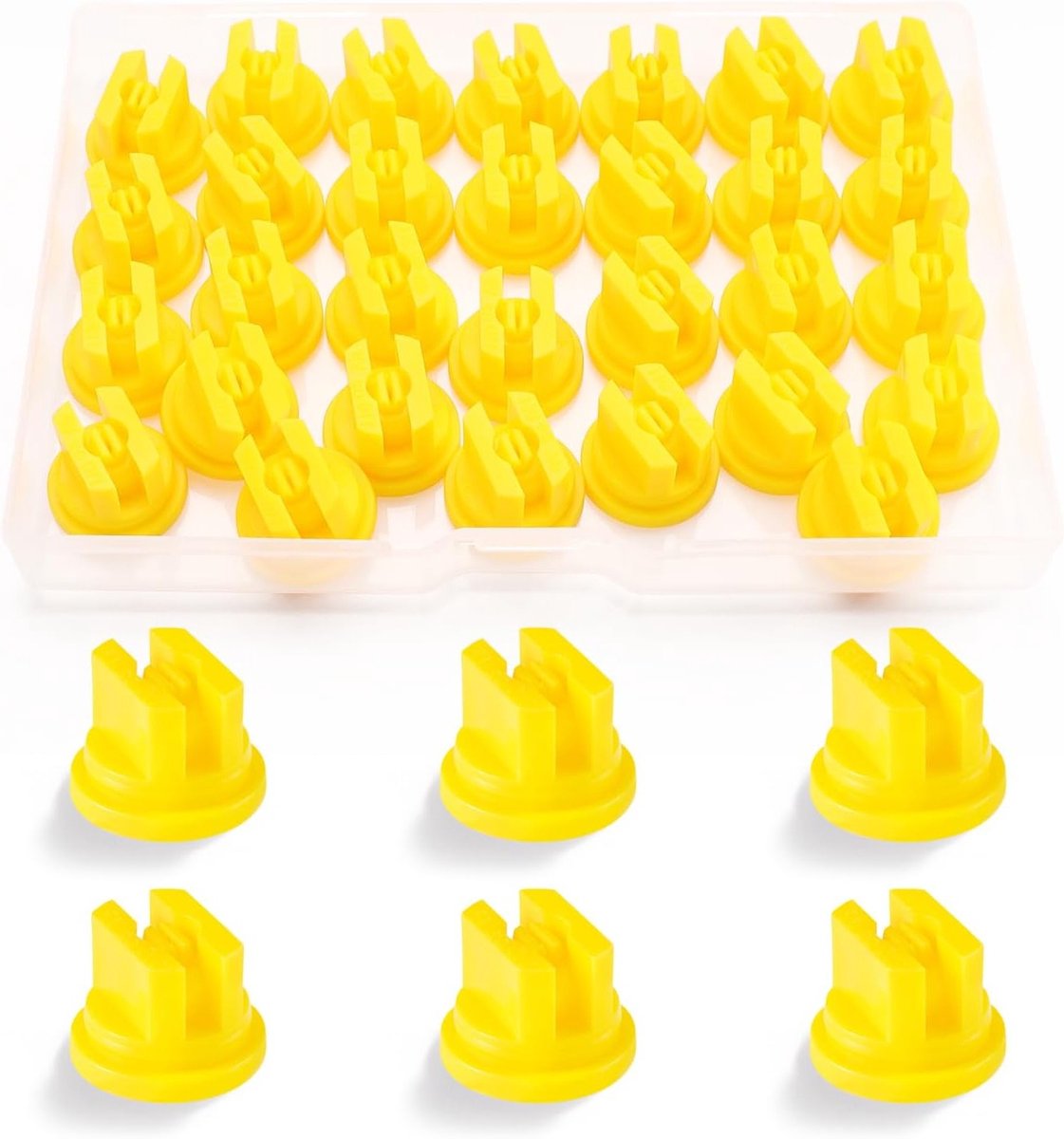 30 Stuks Impeller-Vormige Atomizer Sprayer, Hoge Druk Spray Nozzels voor Onkruidbestrijding, 110 Graden Spraykoppen, Tuin en Landbouw Gebruik