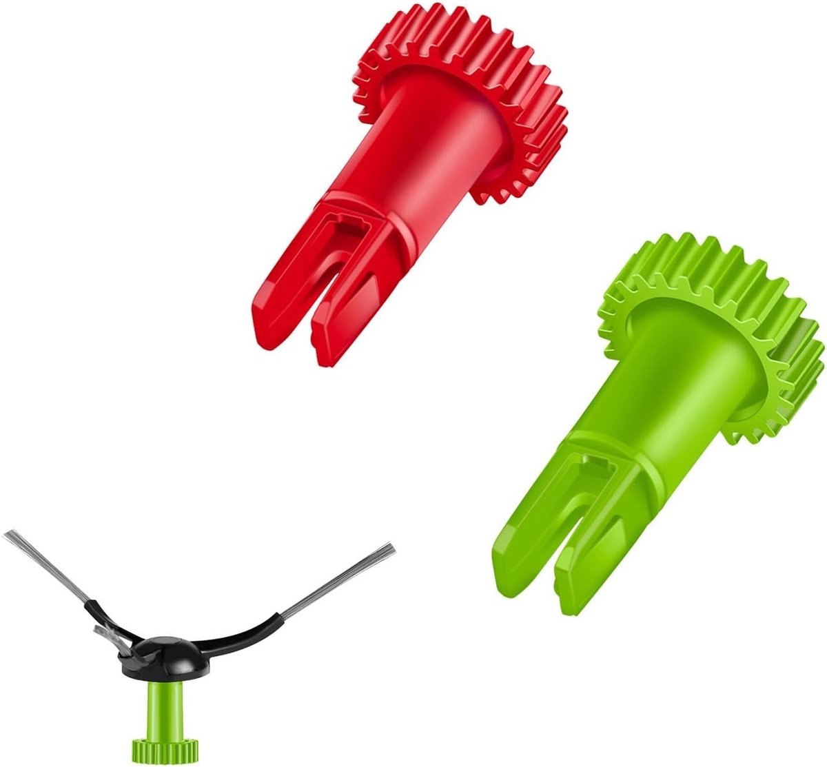 Set van 2 Hoogwaardige Zijborstels voor Robotstofzuiger - Vervangingsonderdelen voor Efficiënte Reiniging en Onderhoud