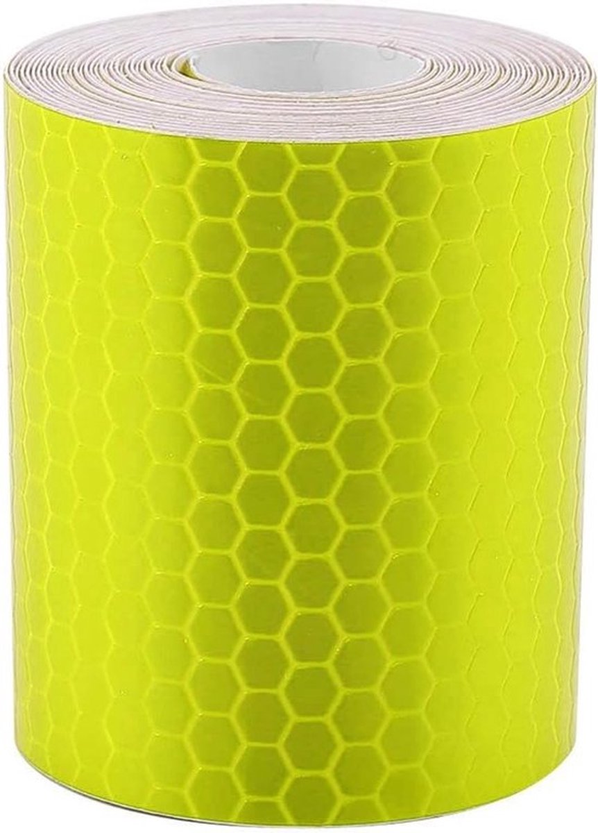 Reflecterende Tape Sticker 5cm x 3m - Veiligheid Zelfklevende Reflecterende Tape voor Fiets en Auto, Ideaal voor Waarschuwingslichten en Veiligheidsmarkering