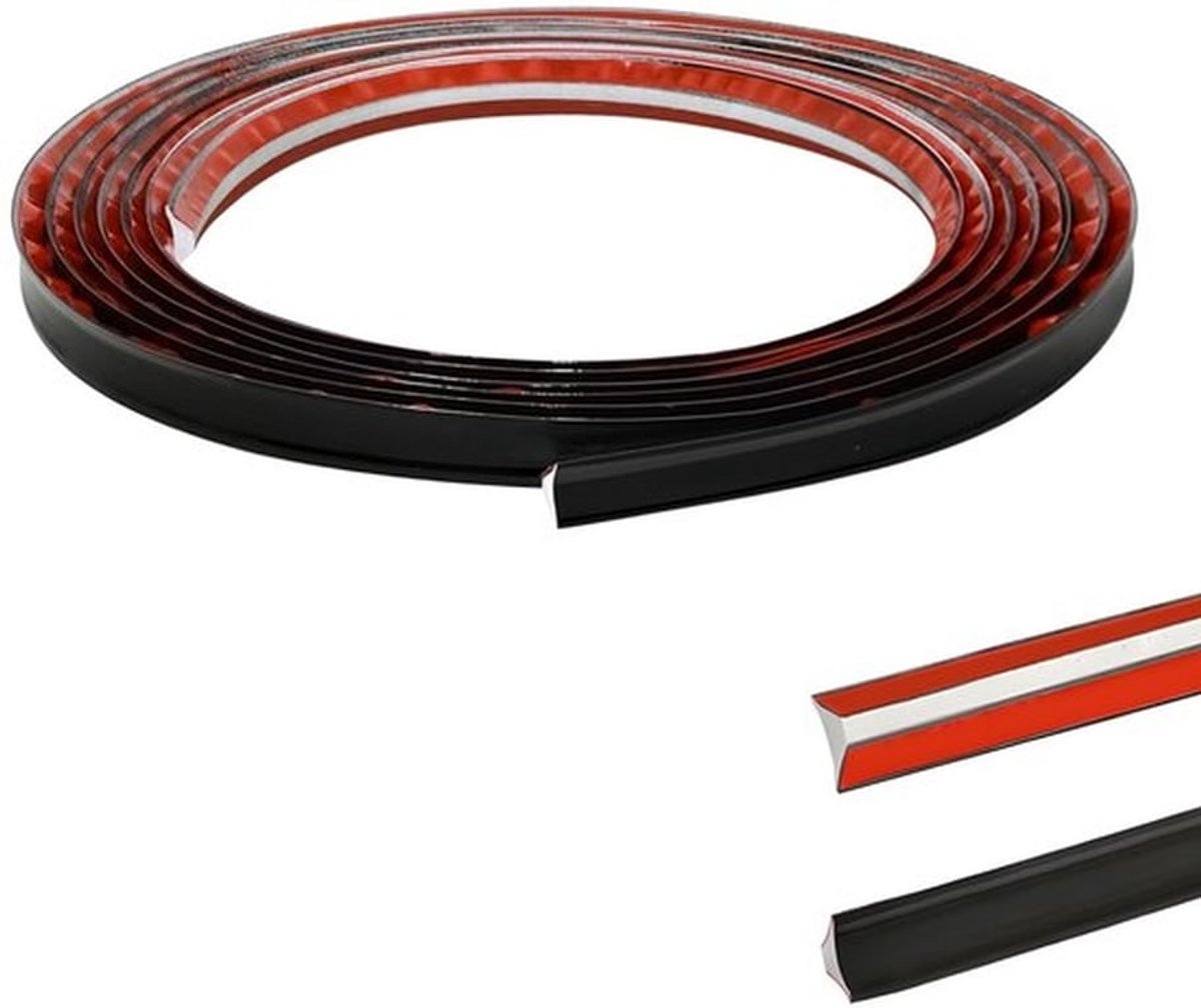Flexibele Laminaat Hoekafwerking Strip van PVC voor Werkbladen, Plafonds en Vloeren - Zelfklevende Hoekstrip (2.5m, 12mm*6mm)