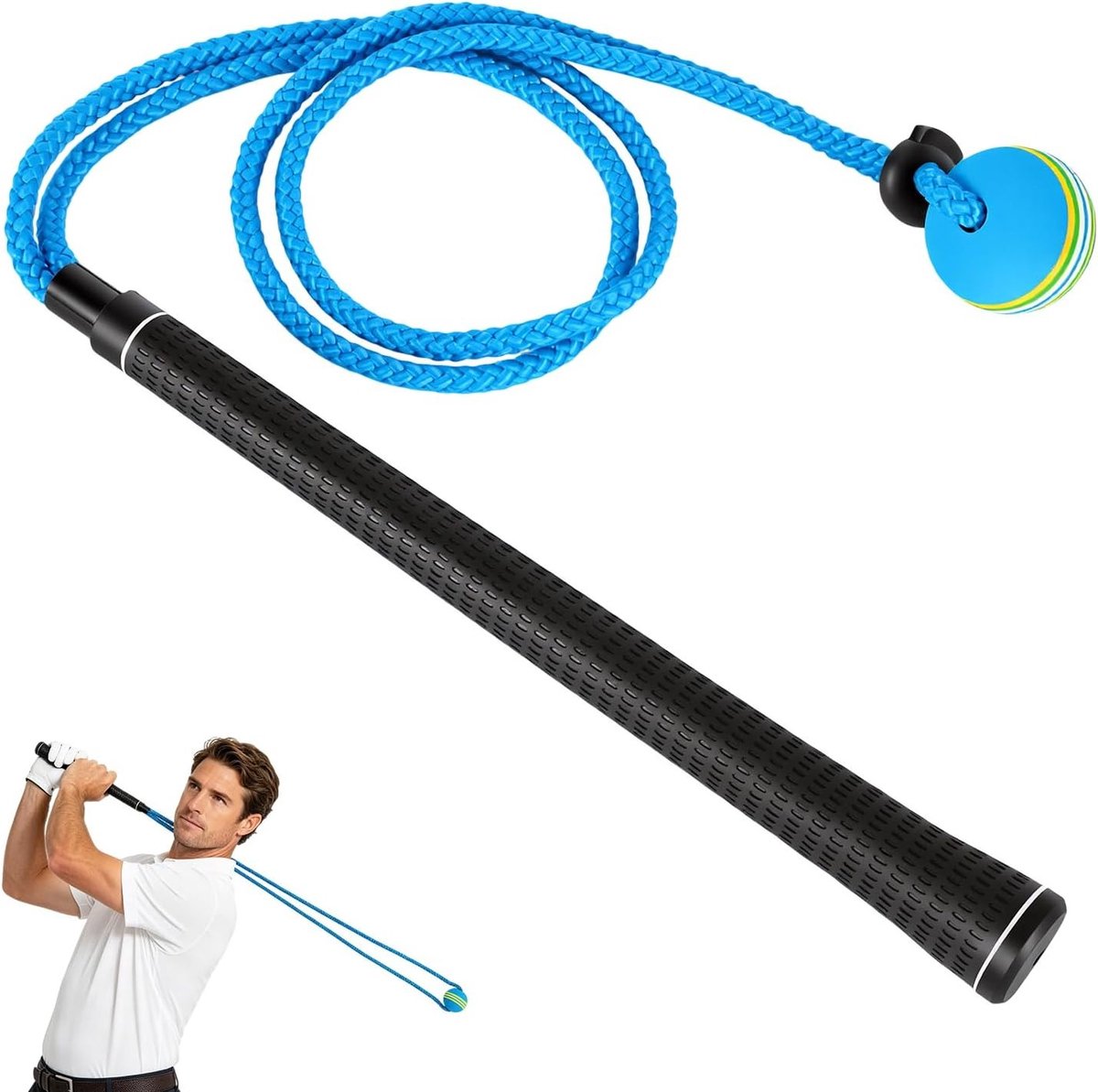 Intrekbare golf swingtrainer voor binnen- en buitenoefeningen, professionele golftraining, ideale cadeau voor golfers, verbeter je swing techniek en precisie