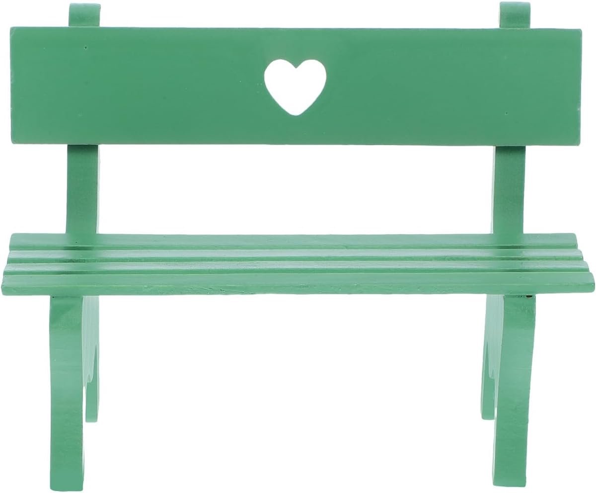 SnelShoppen - Mini Houten Tuinbankje - Decoratieve Bank voor Binnen en Buiten - Geschikt voor Boekenkast, Vensterbank en Bureau - Lichtgewicht en Duur