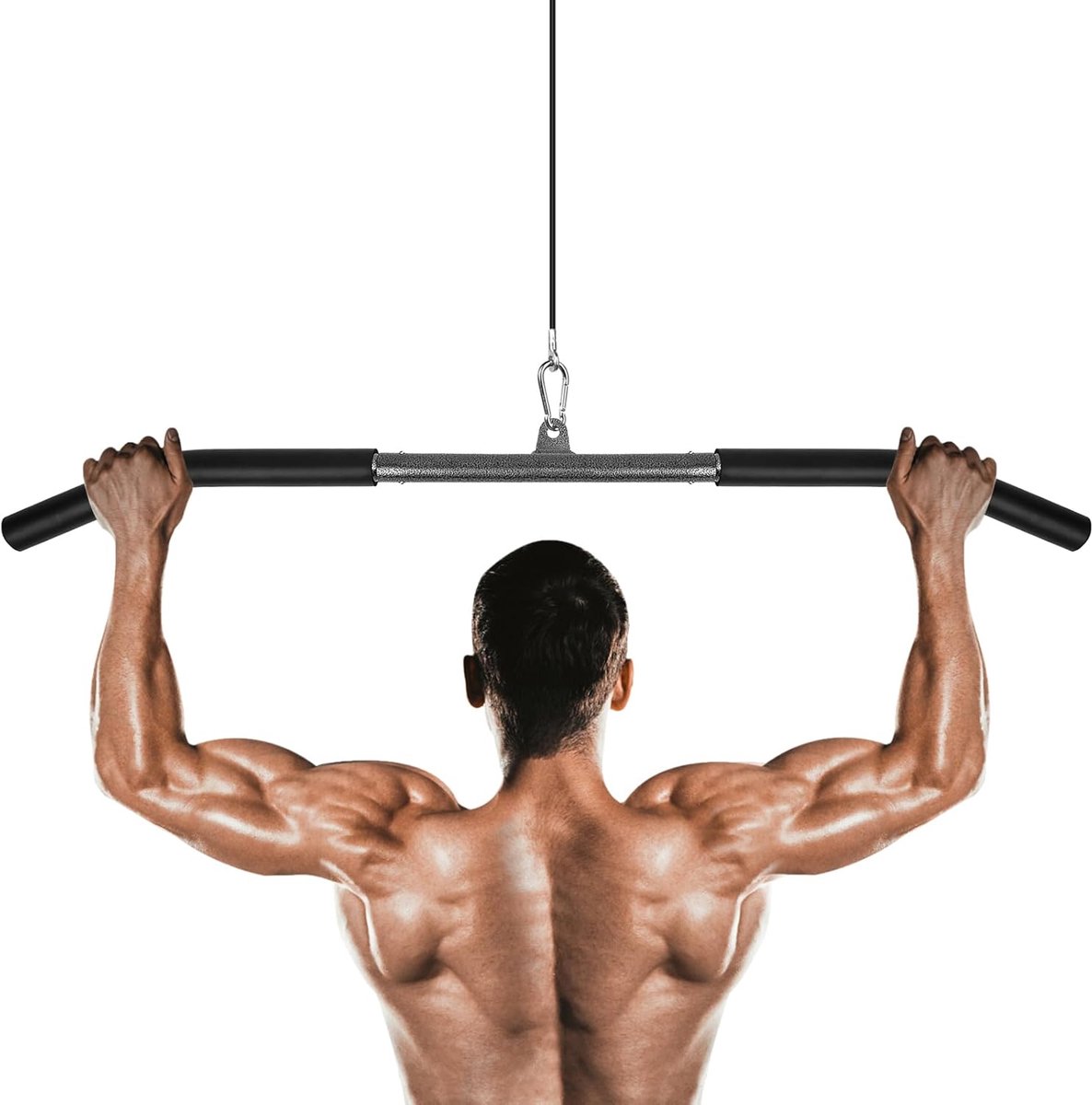 SnelShoppen - Lat Pulldown Bar, Pull Rod Cable Machine Attachments voor Thuisgym, Multifunctionele Lat Beam Fitness Pull-Up Bar voor Krachttraining