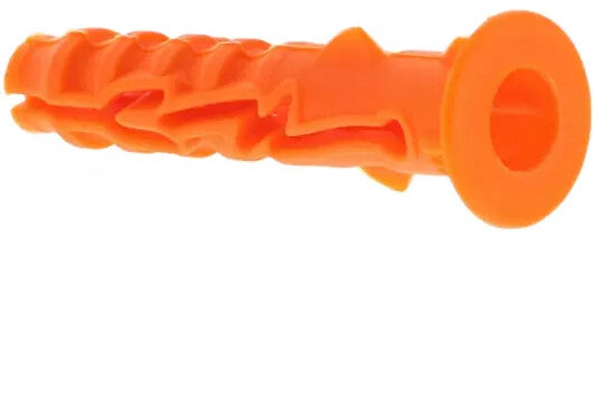 Spit Nylon Plug d.5x25 met kraag - 057070