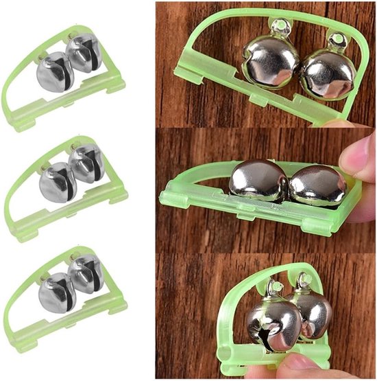 6 Stuks Bijtindicatoren voor Nachtvissen, Visbelletjes, Alarmbelletjes voor Hengels, Perfect voor Buitenactiviteiten en Visuitjes — afbeelding 2