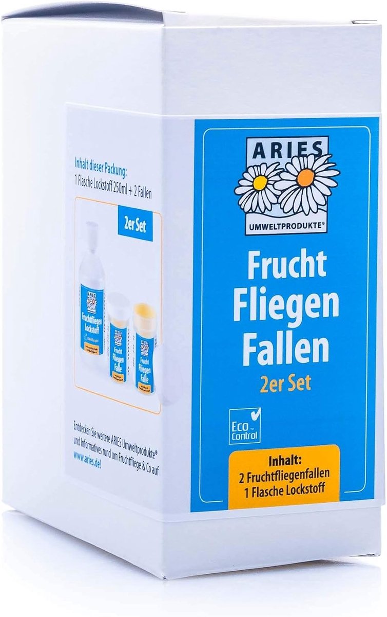 SnelShoppen - Fruitvliegval set met 2 trechtervallen - Effectieve vangst voor fruit, azijnvliegen - Niet-toxisch - Perfect voor keuken, tuin en campag