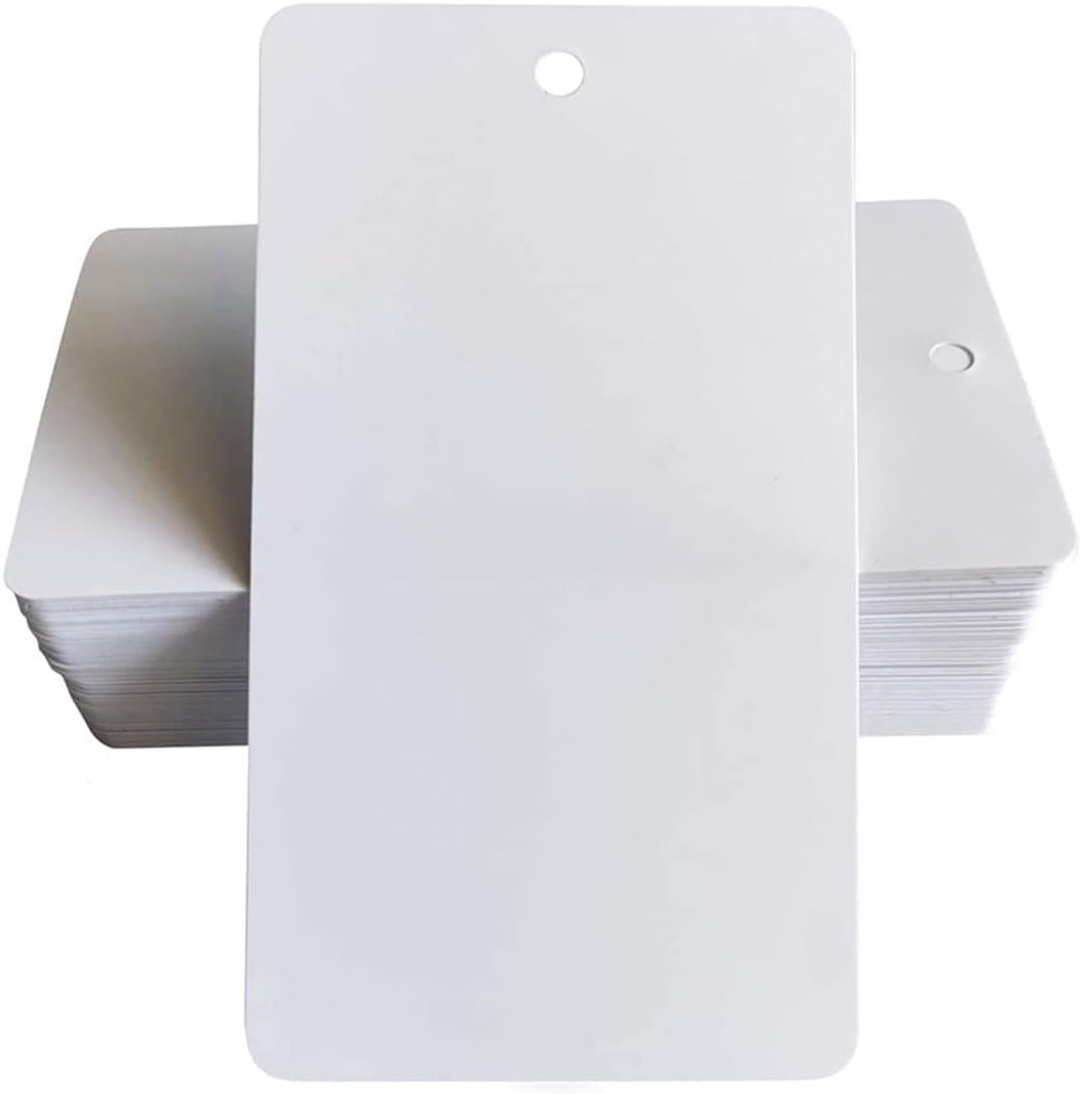 SnelShoppen - 300 Stuks Mini Papieren Labels - Rectangulaire Kraft Papier Prijslabels - Duurzaam, Milieuvriendelijk, Perfect voor DIY, Cadeaus, Album
