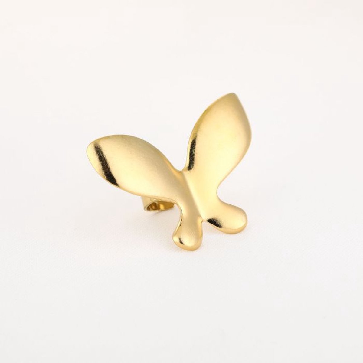 Ring - rvs - sieraad - goud kleurig - vlinder - cadeau tip