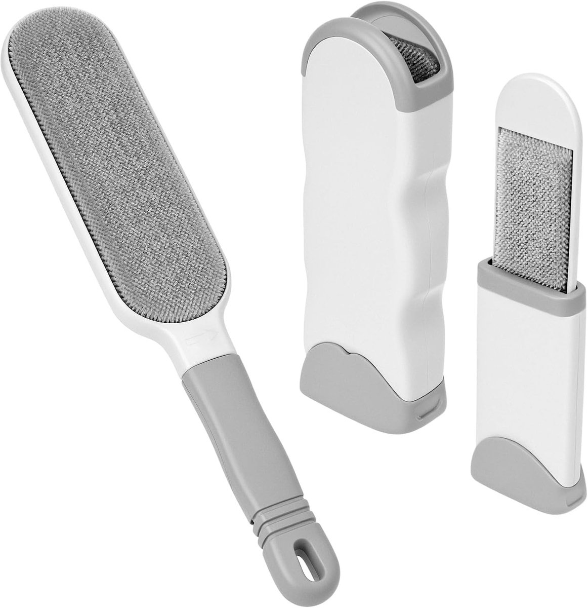 SnelShoppen - QWORK Dierenharen Verwijderaar - Ergonomische Grip, Zelfreinigend en Herbruikbaar - Voor Sofa, Bed, Tapijt en Kleding