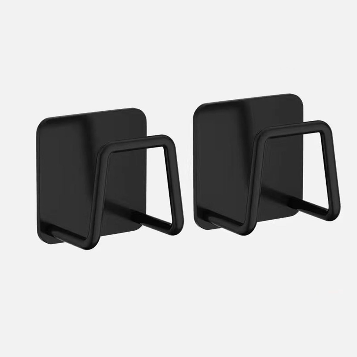 SnelShoppen - 2 Stuks Keuken Sponshouders, Zelfklevende Sponshouder voor Keuken, U-vormige Waterdichte Haakjes, Keukenaccessoires voor Huishoudelijke