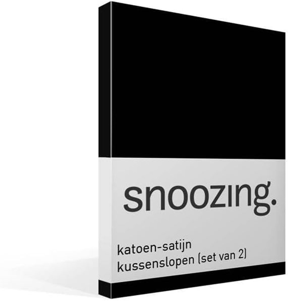 Thijox - Kussensloop Set van 2 - 50x70 cm - Zwart - 100% Katoen-Satijn - Luxe Kussenslopen voor Slaapkamer, Feest en Dagelijks Gebruik