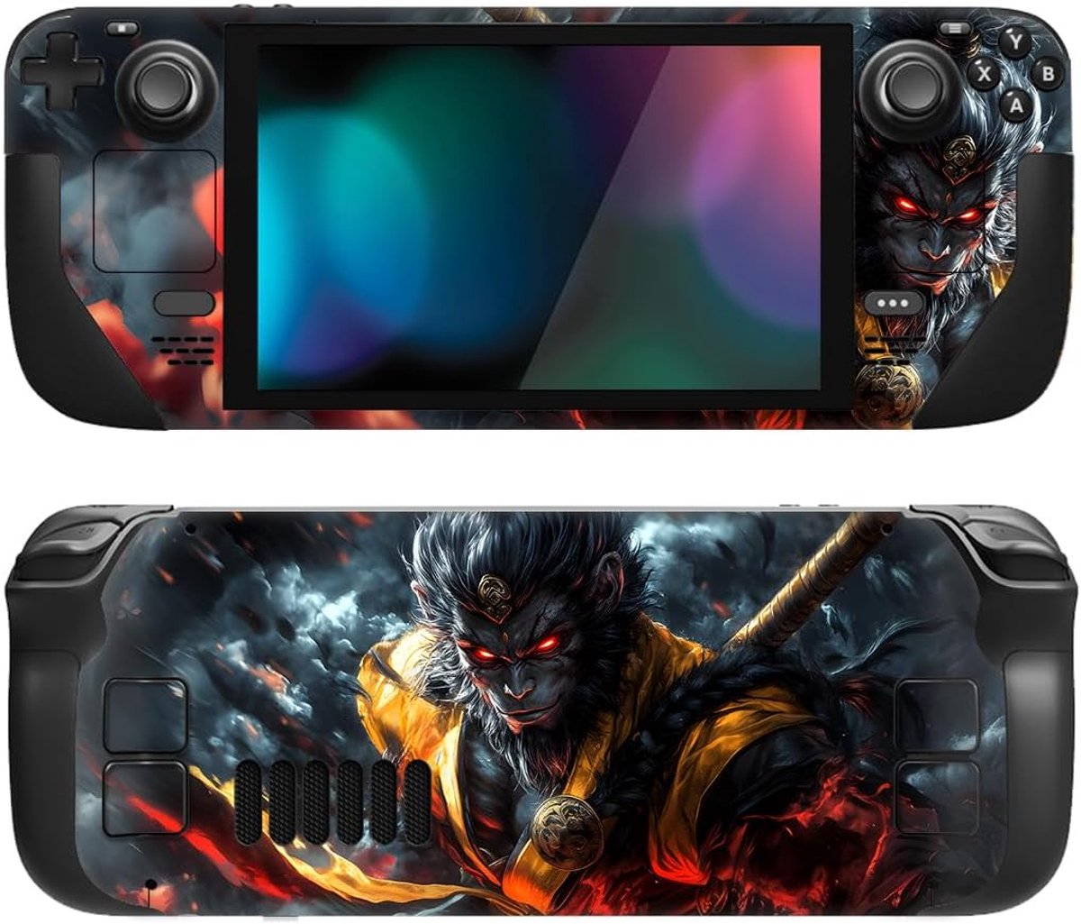 SnelShoppen - PlayVital Sticker voor Steam Deck LCD & OLED - Full Set Skins Decals - Cloudstorm Wukong - Perfecte Pasvorm - Bescherming en Stijl voor