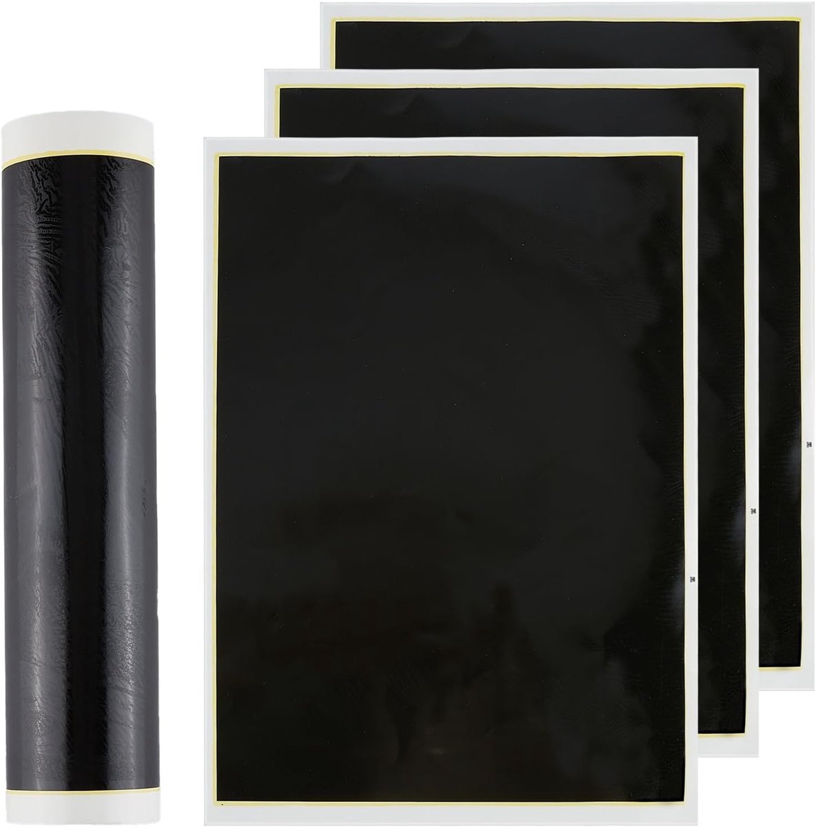 Set van 4 stuks zwart lasergraveerpapier voor laserinstellingen en testfocusmateriaal