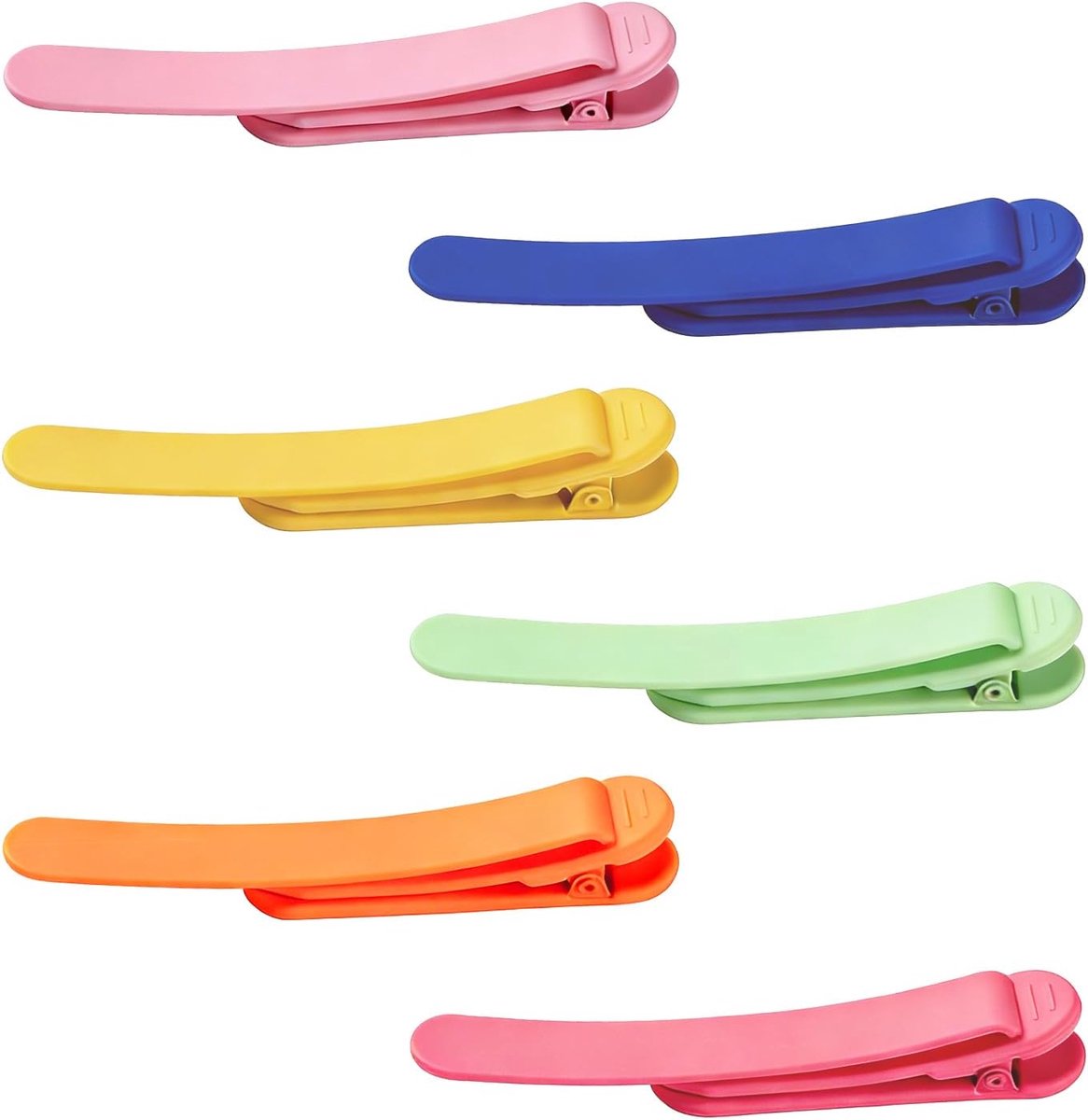 SnelShoppen - 6 Pack Automatische Boekenleggers - Siliconen Pagina Houder - Boek Accessoires voor Kinderen en Boekenliefhebbers - Duurzaam en Kleurijk